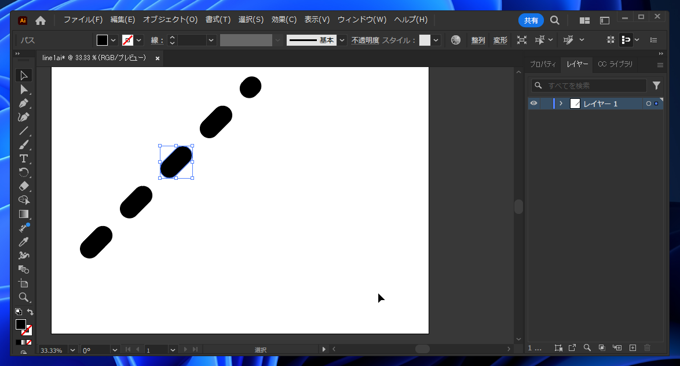 Illustratorの線をアウトライン化する:画像13