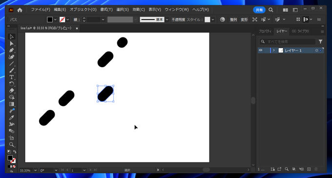 Illustratorの線をアウトライン化する:画像14