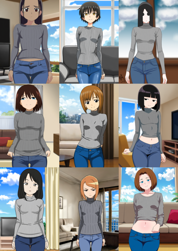 Anima 2.9Bのスコアタグ (score_9, score_8, score_7 ...) の画像生成傾向を調査する:画像9