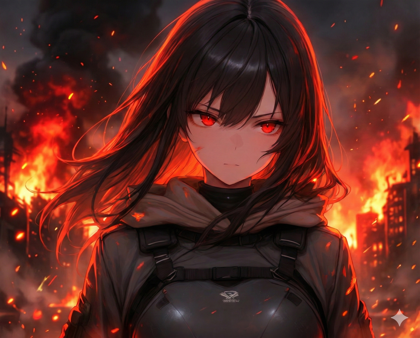 炎を表現する画像を生成する - nano banana / qwen image edit を利用:画像5