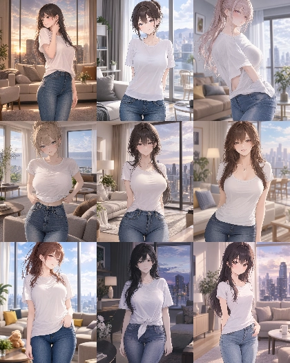 MOSS Imageのスコアタグ (score_9, score_8, score_7 ...) 、クオリティタグ(masterpiece, best quality, ...)の画像生成傾向を調査する:画像24