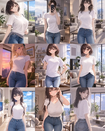 MOSS Imageのスコアタグ (score_9, score_8, score_7 ...) 、クオリティタグ(masterpiece, best quality, ...)の画像生成傾向を調査する:画像21