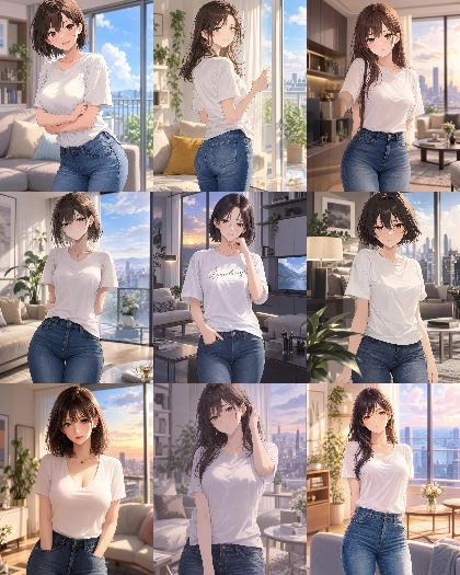 MOSS Imageのスコアタグ (score_9, score_8, score_7 ...) 、クオリティタグ(masterpiece, best quality, ...)の画像生成傾向を調査する:画像31