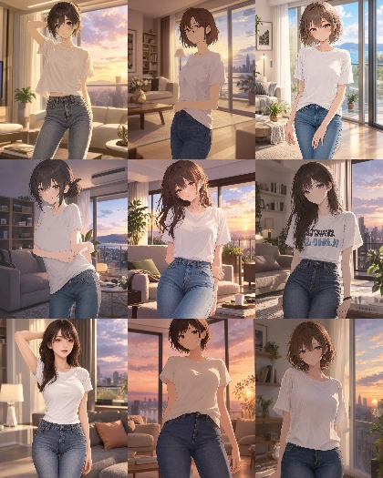 MOSS Imageのスコアタグ (score_9, score_8, score_7 ...) 、クオリティタグ(masterpiece, best quality, ...)の画像生成傾向を調査する:画像34