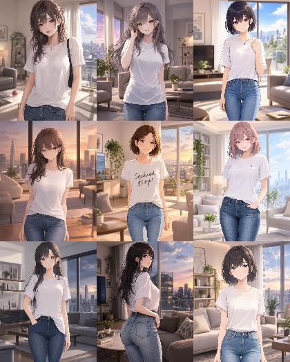 MOSS Imageのスコアタグ (score_9, score_8, score_7 ...) 、クオリティタグ(masterpiece, best quality, ...)の画像生成傾向を調査する:画像22