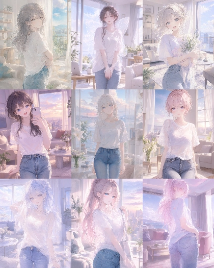 MOSS Imageのスコアタグ (score_9, score_8, score_7 ...) 、クオリティタグ(masterpiece, best quality, ...)の画像生成傾向を調査する:画像67