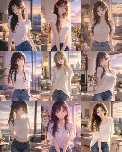 MOSS Imageのスコアタグ (score_9, score_8, score_7 ...) 、クオリティタグ(masterpiece, best quality, ...)の画像生成傾向を調査する:画像70