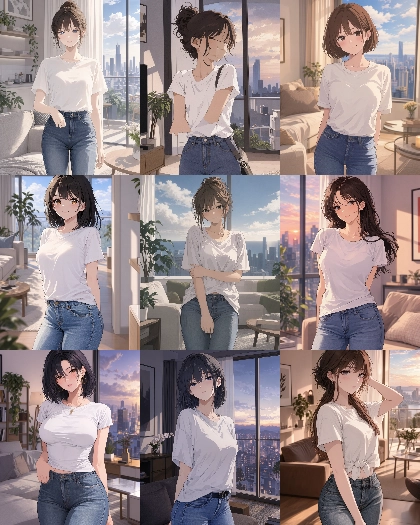 MOSS Imageのスコアタグ (score_9, score_8, score_7 ...) 、クオリティタグ(masterpiece, best quality, ...)の画像生成傾向を調査する:画像65