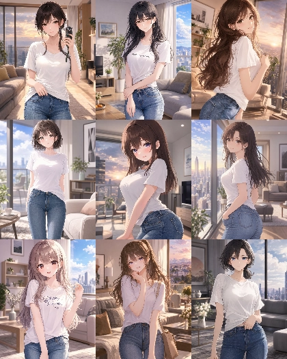 MOSS Imageのスコアタグ (score_9, score_8, score_7 ...) 、クオリティタグ(masterpiece, best quality, ...)の画像生成傾向を調査する:画像7