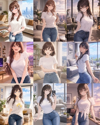 MOSS Imageのスコアタグ (score_9, score_8, score_7 ...) 、クオリティタグ(masterpiece, best quality, ...)の画像生成傾向を調査する:画像3