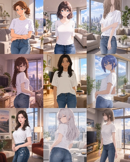MOSS Imageのスコアタグ (score_9, score_8, score_7 ...) 、クオリティタグ(masterpiece, best quality, ...)の画像生成傾向を調査する:画像23