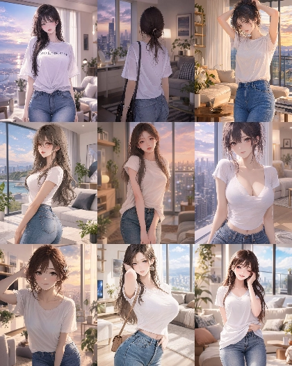 MOSS Imageのスコアタグ (score_9, score_8, score_7 ...) 、クオリティタグ(masterpiece, best quality, ...)の画像生成傾向を調査する:画像47
