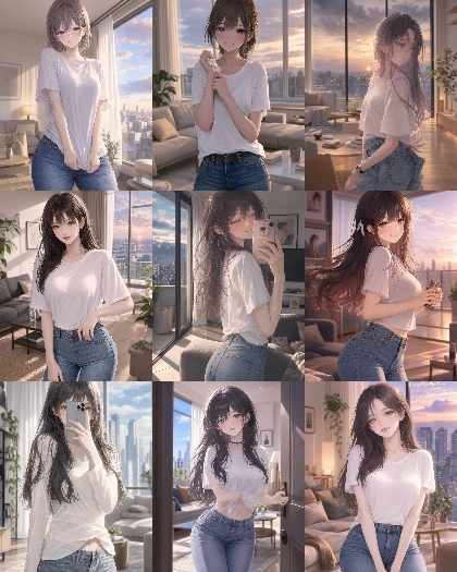 MOSS Imageのスコアタグ (score_9, score_8, score_7 ...) 、クオリティタグ(masterpiece, best quality, ...)の画像生成傾向を調査する:画像45