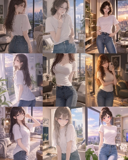 MOSS Imageのスコアタグ (score_9, score_8, score_7 ...) 、クオリティタグ(masterpiece, best quality, ...)の画像生成傾向を調査する:画像42