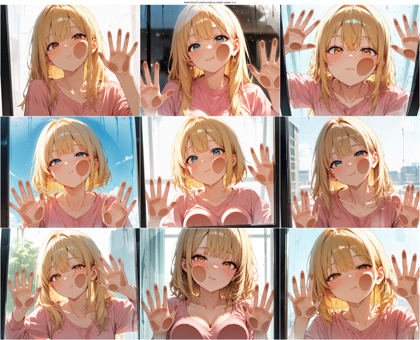 RAMTHRUST'S-NSFW-PINK-ALCHEMY-ANIMA v2.9 - 顔がカメラレンズやカメラの手前にあるガラスに押し付けられているシーンを表現するプロンプト、画像生成結果:画像6
