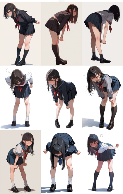 Anima base-v1.0 - ぷんすかポーズを表現するプロンプト、画像生成結果:画像1