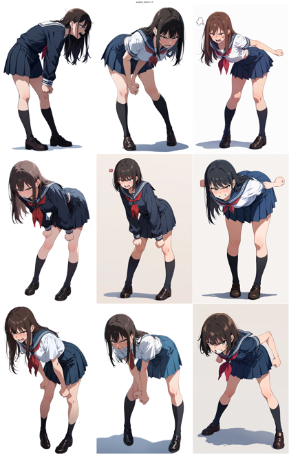 susamix_anima v1.0 - ぷんすかポーズを表現するプロンプト、画像生成結果:画像3