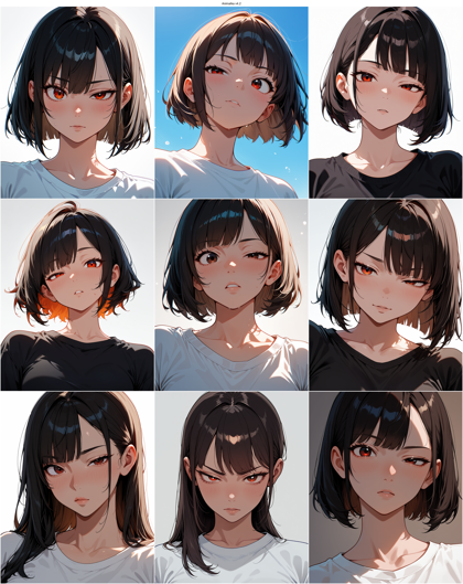 AnimaIka v4.2 - 左右の目の表情が異なる顔を表現するプロンプト、画像生成結果:画像11