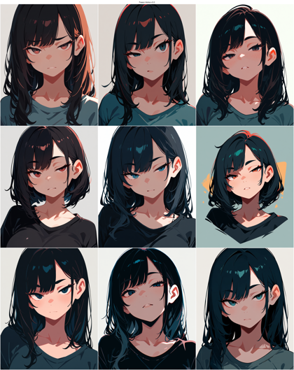 Fwaun Anima v3.0 - 左右の目の表情が異なる顔を表現するプロンプト、画像生成結果:画像16