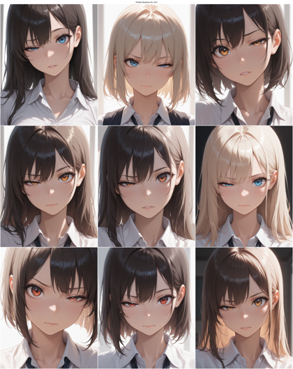 Prefect illustrious XL v8.0 - 左右の目の表情が異なる顔を表現するプロンプト、画像生成結果:画像3