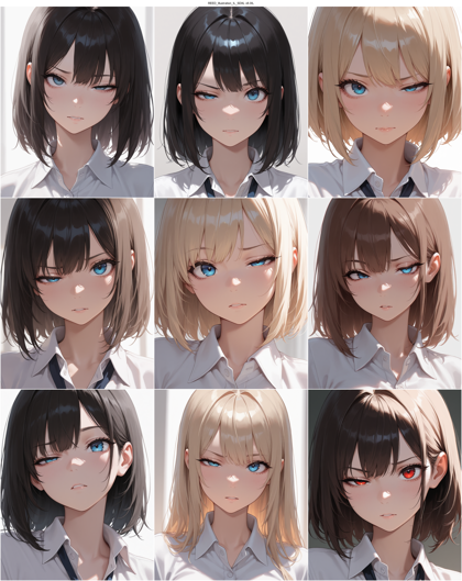REED_Illustration_IL_SDXL v6.0IL - 左右の目の表情が異なる顔を表現するプロンプト、画像生成結果:画像5