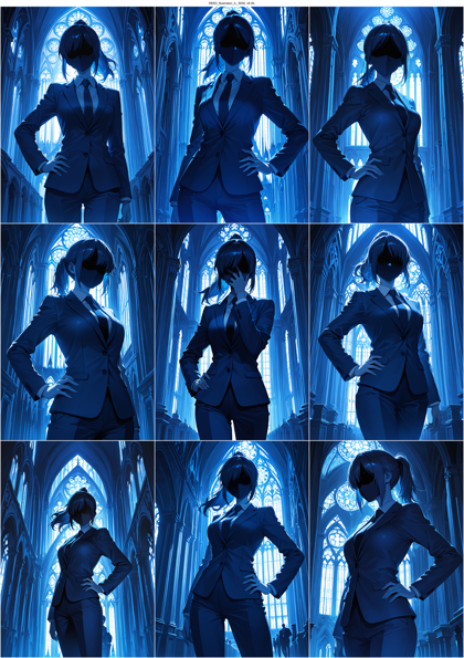 REED_Illustration_IL_SDXL v6.0IL - 逆光のキャラクター、シーンを表現するプロンプト、画像生成結果:画像4