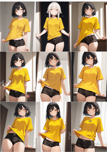Nova Anime XL v18.0 - スパッツを表現するプロンプト、画像生成結果:画像12