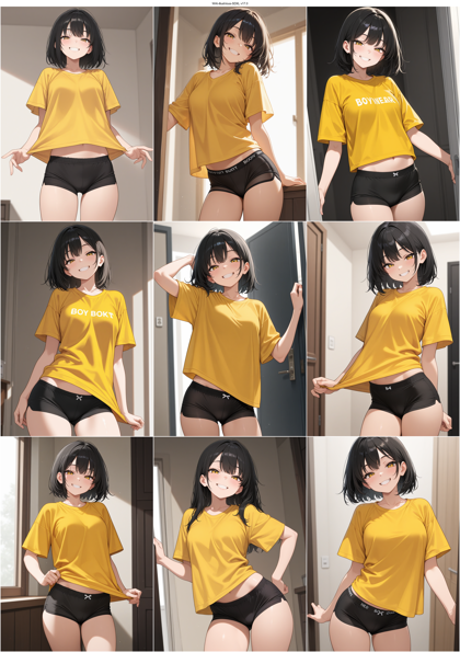 WAI-illustrious-SDXL v17.0 - スパッツを表現するプロンプト、画像生成結果:画像11
