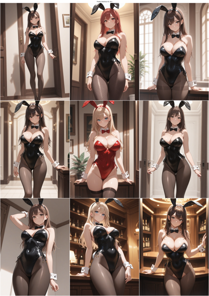 Prefect illustrious XL v8.0 - バニーガール衣装を表現するプロンプト、画像生成結果:画像3