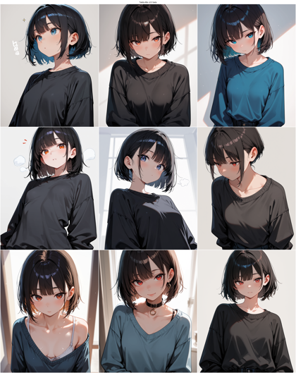 Tekito-Mix v3.0 beta - セーターの縄編み、縄模様を表現するプロンプト、画像生成結果:画像12