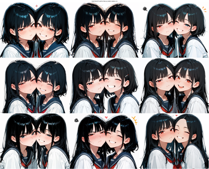RAMTHRUST'S-NSFW-PINK-ALCHEMY-ANIMA v2.9 - 頬が触れ合うほど顔を近づけたシーンを表現するプロンプト、画像生成結果:画像7