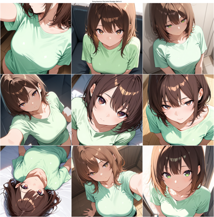 Diving-Illustrious Flat Anime Paradigm Shift v6.3 - 胸の谷間を見せる/見せないの表現をするプロンプト、画像生成結果:画像5