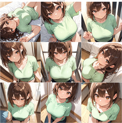 Nova Anime XL v19.0 - 胸の谷間を見せる/見せないの表現をするプロンプト、画像生成結果:画像2