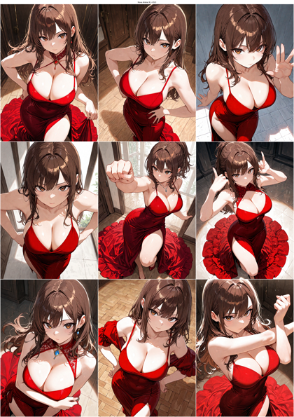 Nova Anime XL v19.0 - 胸の谷間を見せる/見せないの表現をするプロンプト、画像生成結果:画像10