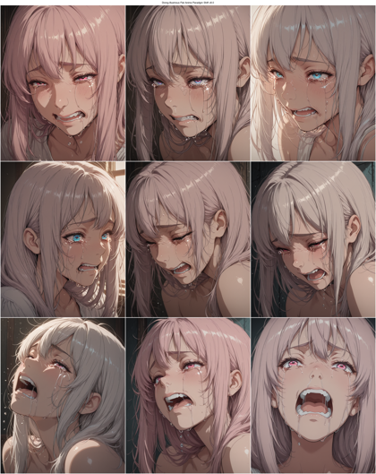 Diving-Illustrious Flat Anime Paradigm Shift v8.0 - 泣き顔を表現するプロンプト、画像生成結果:画像5