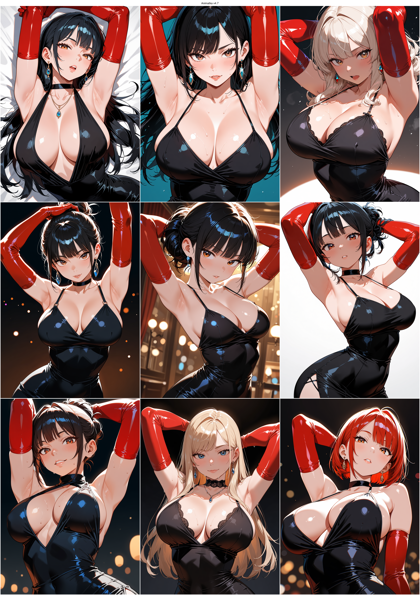 AnimaIka v4.7 - 長い手袋、肘まであるグローブを表現するプロンプト、画像生成結果:画像4