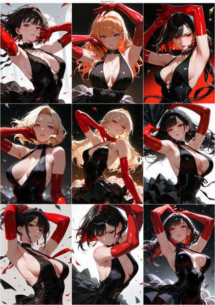 Nova Anime AM v4.0 - 長い手袋、肘まであるグローブを表現するプロンプト、画像生成結果:画像5