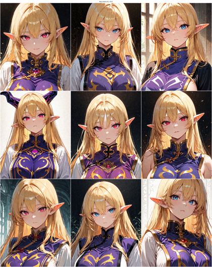 Nova Anime XL v19.0 - エルフ耳を表現するプロンプト、画像生成結果:画像2