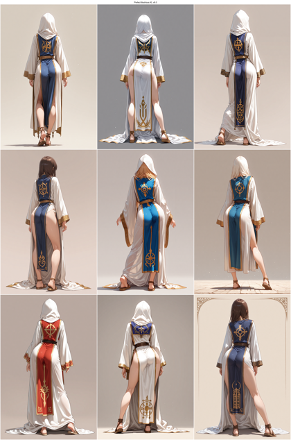 Prefect illustrious XL v8.0 - 後姿を表現するプロンプト、画像生成結果:画像3