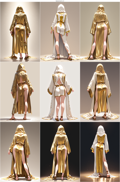 Raehoshi illust XL v9.1 - 後姿を表現するプロンプト、画像生成結果:画像4