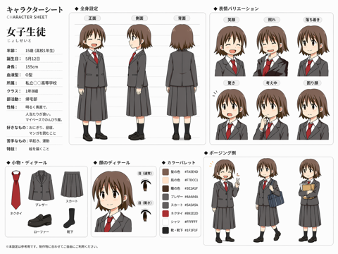 GPT Image でキャラクターシート、キャラクターの三面図を生成する:画像10