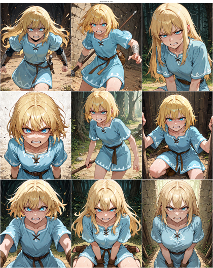 Nova Anime XL v19.0 - 歯ぎしりする、悔しがる表情のプロンプト:画像19
