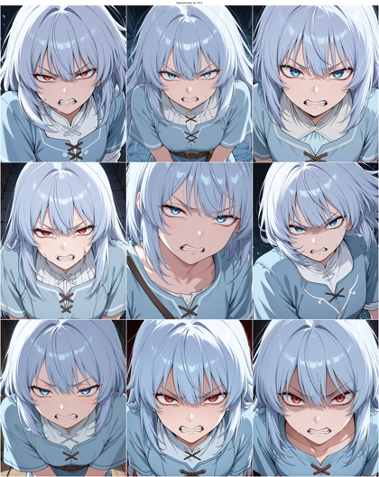 Raehoshi illust XL v10.0 - 歯ぎしりする、悔しがる表情のプロンプト:画像21