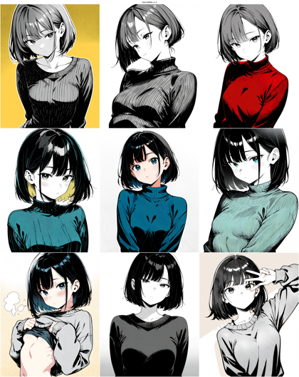 WAI-ANIMA v1.0 - 影をドットで表現するプロンプト、画像生成結果:画像4