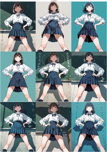 Confound Atelier JetMix - 腰に手をあてているポーズを表現するプロンプト、画像生成結果:画像7