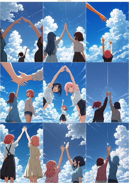 Alcai Anime Haven - Awakening v3.0 - ハイタッチを表現するプロンプト、画像生成結果:画像8