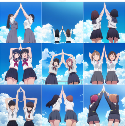 AnimaYume v0.5 - ハイタッチを表現するプロンプト、画像生成結果:画像14