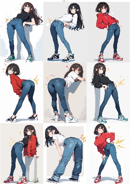 Tekito-Mix v3.21 - 腰を前に突き出すポーズのプロンプト、画像生成結果:画像8