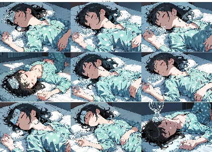 Confound Atelier JetMix - 額の冷えピタシート、氷嚢を表現するプロンプト、画像生成結果:画像8