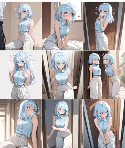 WAI-illustrious-SDXL v17.0 - 恋する乙女の表情のプロンプト、画像生成結果:画像1